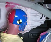 2010 Nissan Rogue IIHS Frontal Impact Crash Test Picture