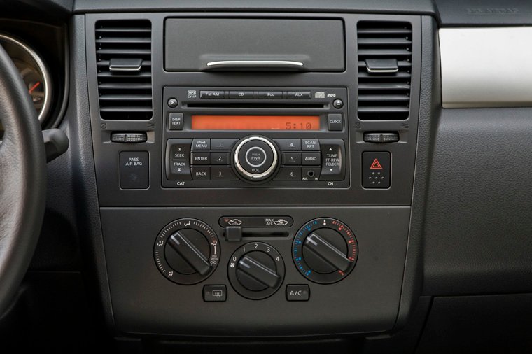 2010 Nissan Versa 1.8 SL Sedan Center Stack Picture