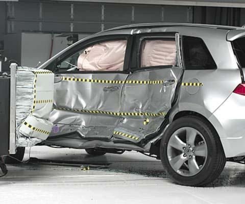 2012 Acura RDX IIHS Side Impact Crash Test Picture