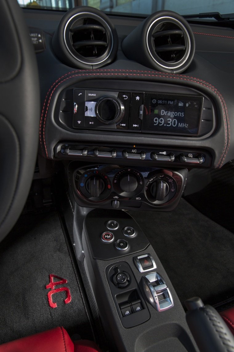 2017 Alfa Romeo 4C Coupe Center Stack Picture