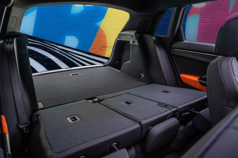 2020 Audi Q3 45 quattro Rear Seats Folded Picture