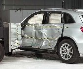 2014 Audi Q5 SUV IIHS Side Impact Crash Test Picture