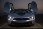 Picture of 2014 BMW i8 Coupe with doors open in Ionic Silver Metallic
