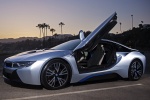 Picture of 2014 BMW i8 Coupe with doors open in Ionic Silver Metallic