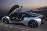 Picture of 2014 BMW i8 Coupe with doors open in Ionic Silver Metallic