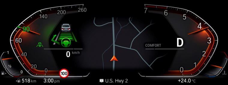 2019 BMW X7 xDrive40i AWD Digital Gauges Picture