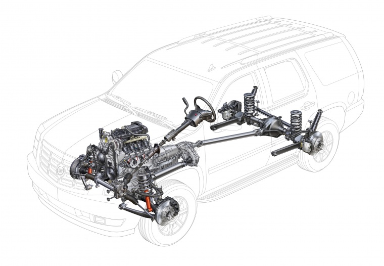 2011 Cadillac Escalade Drivetrain Picture