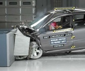 2010 Chevrolet Aveo Sedan IIHS Frontal Impact Crash Test Picture