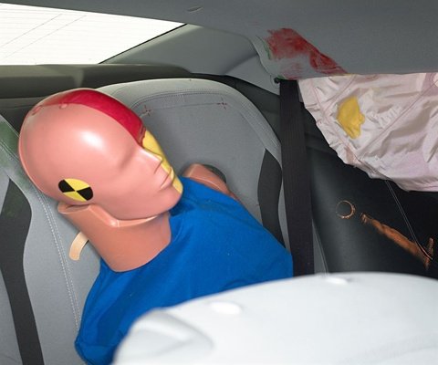 2016 Chevrolet Camaro Coupe IIHS Side Impact Crash Test Picture