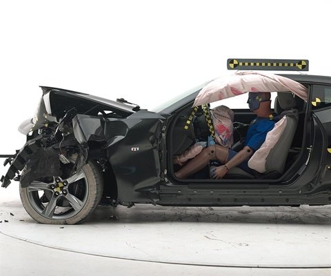 2018 Chevrolet Camaro Convertible IIHS Frontal Impact Crash Test Picture