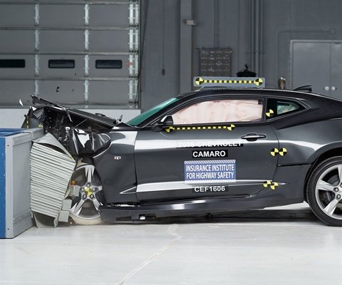 2018 Chevrolet Camaro Coupe IIHS Frontal Impact Crash Test Picture