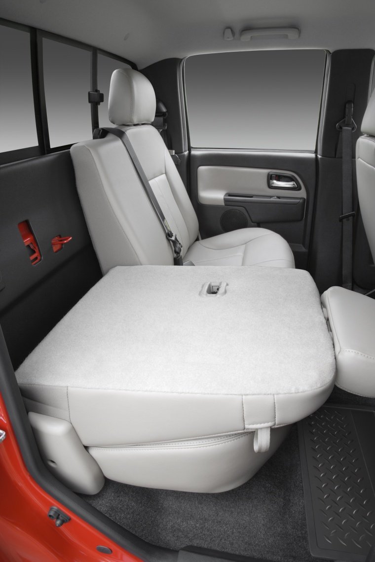 2010 Chevrolet Colorado Crew Cab Rear Seats Folded Picture