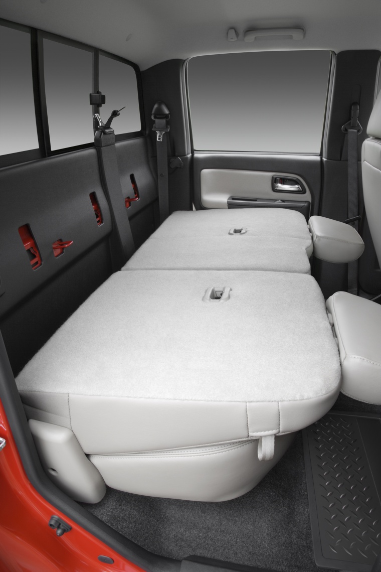 2010 Chevrolet Colorado Crew Cab Rear Seats Folded Picture