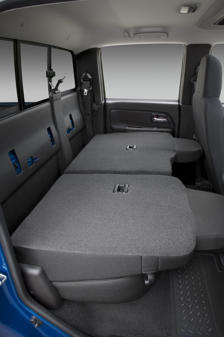 2010 Chevrolet Colorado Crew Cab Rear Seats Folded Picture