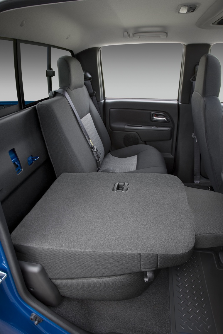 2012 Chevrolet Colorado Crew Cab Rear Seats Folded Picture