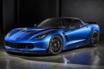 Picture of 2015 Chevrolet Corvette Z06 Convertible with top closed in Laguna Blue Tintcoat