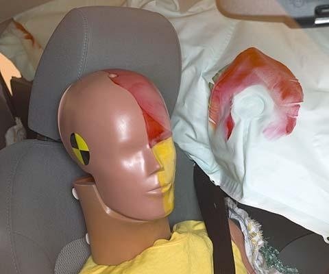 2012 Chevrolet Sonic Hatchback IIHS Side Impact Crash Test Picture