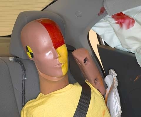 2012 Chevrolet Sonic Hatchback IIHS Side Impact Crash Test Picture