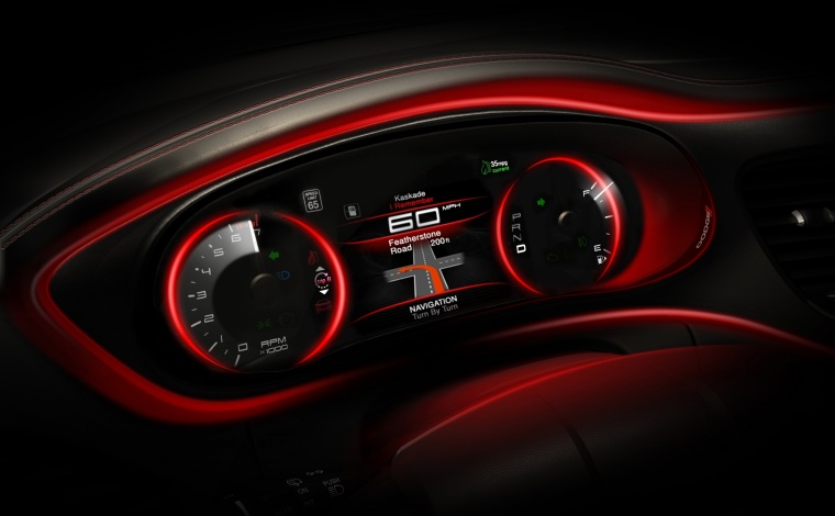 2013 Dodge Dart Sedan Gauges Picture