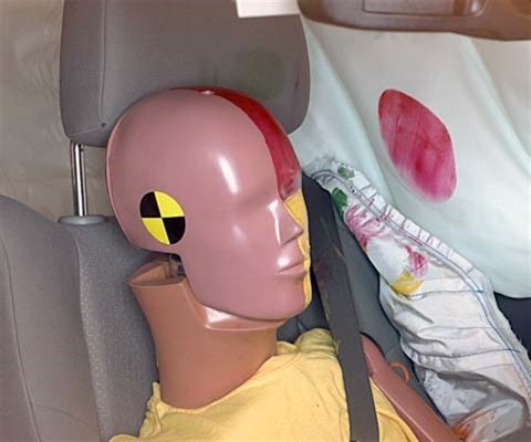 2012 Dodge Durango IIHS Side Impact Crash Test Picture