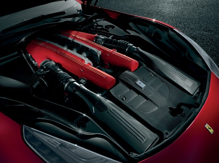 2013 Ferrari F12berlinetta 6.3-liter V12 Engine Picture