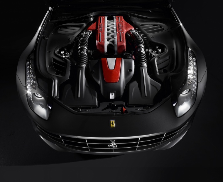 2014 Ferrari FF Coupe 6.3-liter V12 Engine Picture