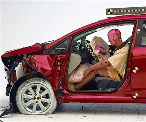 2014 Ford Fiesta Hatchback IIHS Frontal Impact Crash Test Picture