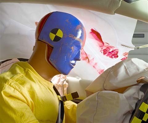 2015 Ford Fiesta Sedan IIHS Frontal Impact Crash Test Picture