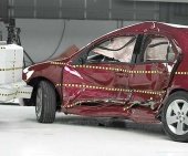 2010 Ford Fusion Hybrid IIHS Side Impact Crash Test Picture