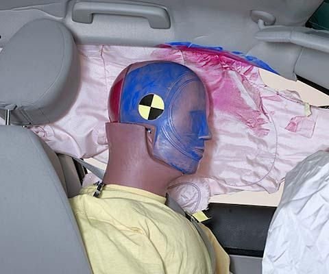 2012 Ford Fusion Hybrid IIHS Frontal Impact Crash Test Picture