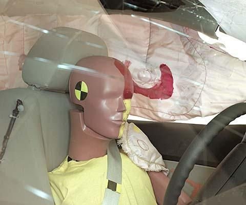 2012 Ford Fusion Hybrid IIHS Side Impact Crash Test Picture