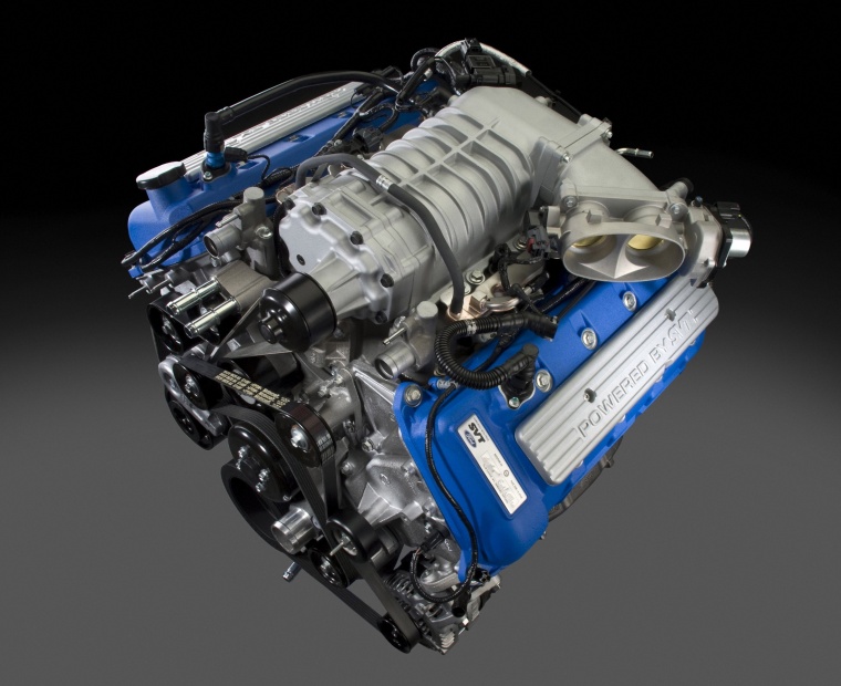 2011 Shelby GT500 5.4-liter V8 supercharged Engine Picture