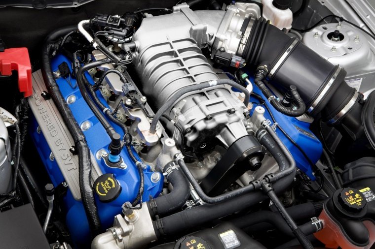 2012 Shelby GT500 5.4-liter V8 supercharged Engine Picture