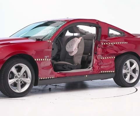 2012 Ford Mustang Coupe IIHS Side Impact Crash Test Picture