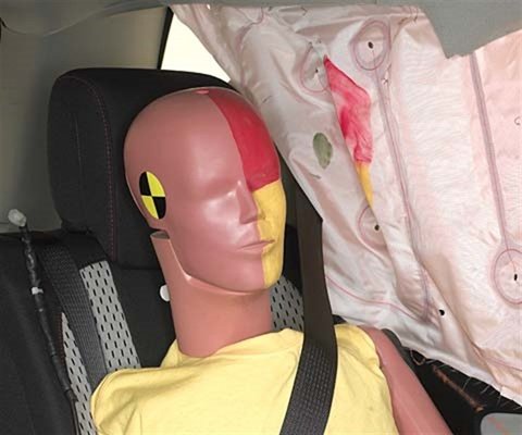 2013 GMC Terrain IIHS Side Impact Crash Test Picture