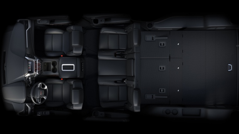 2018 GMC Yukon XL 7 Seat Interior with Third Row Folded Picture