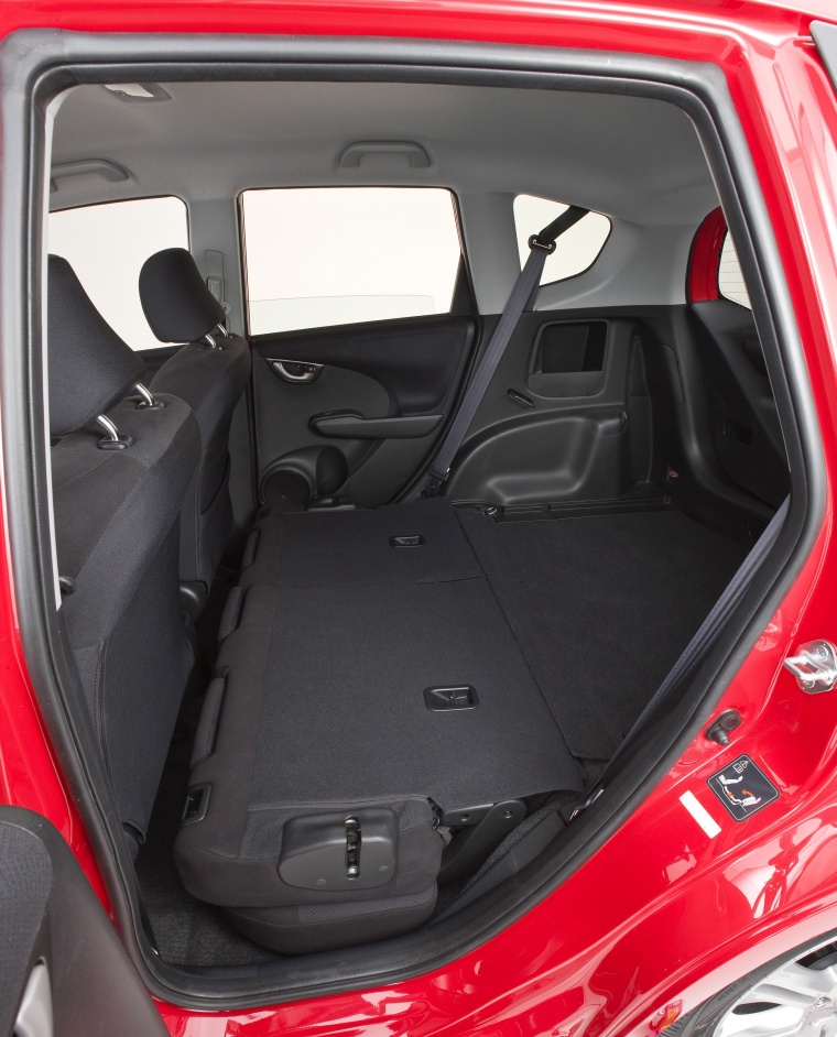 2010 Honda Fit Sport Rear Seats Folded Picture