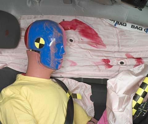 2013 Honda Fit Hatchback IIHS Frontal Impact Crash Test Picture