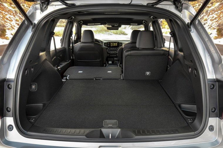 2019 Honda Passport Elite AWD Trunk with Rear Seat Folded Picture