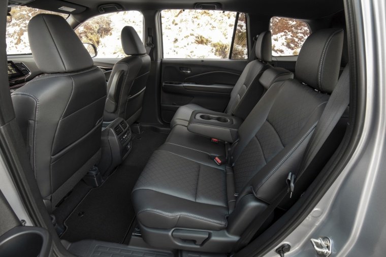 2020 Honda Passport Elite AWD Rear Seats with Armrest Folded Picture