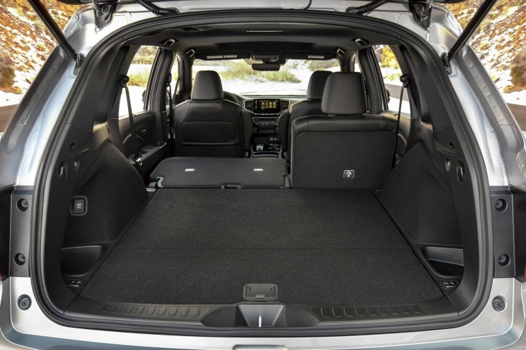 2020 Honda Passport Elite AWD Trunk with Rear Seat Folded Picture