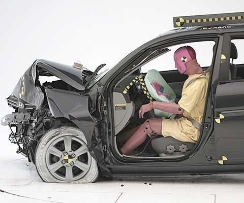 2011 Hyundai Accent Sedan IIHS Frontal Impact Crash Test Picture