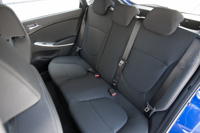 2012 Hyundai Accent Hatchback Rear Seats Picture