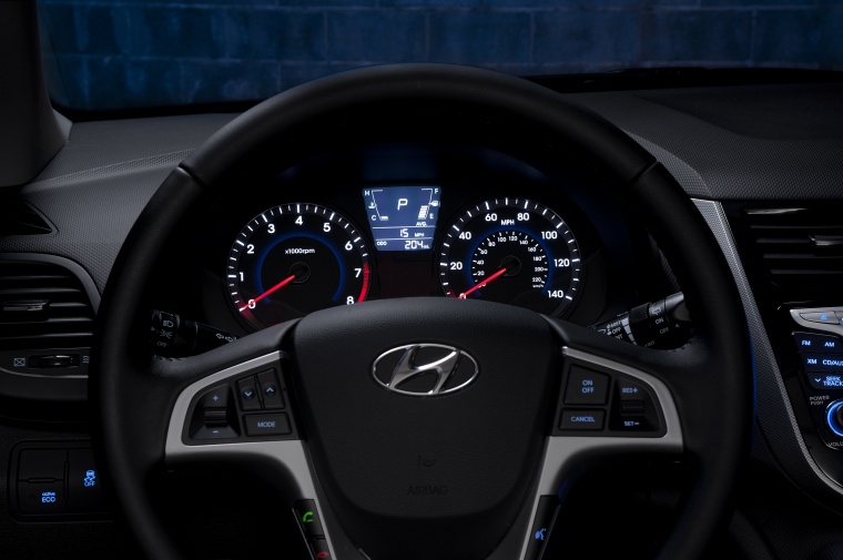 2013 Hyundai Accent Hatchback Gauges Picture