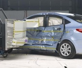 2013 Hyundai Accent Sedan IIHS Side Impact Crash Test Picture