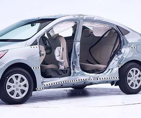 2017 Hyundai Accent Sedan IIHS Side Impact Crash Test Picture