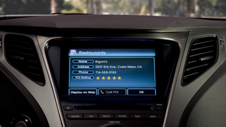 2012 Hyundai Azera Dashboard Screen Picture