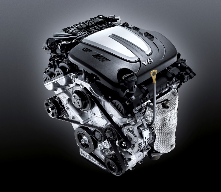 2012 Hyundai Santa Fe 3.5-liter V6 Engine Picture