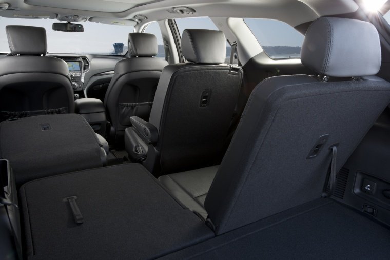 2015 Hyundai Santa Fe Rear Seats Folded Picture