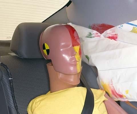2012 Hyundai Sonata Sedan IIHS Side Impact Crash Test Picture